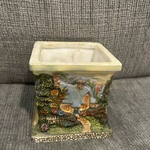 Thomas Kinkade 3D Cottage 🌸 Fairy Garden Votive Holder Cottagecore